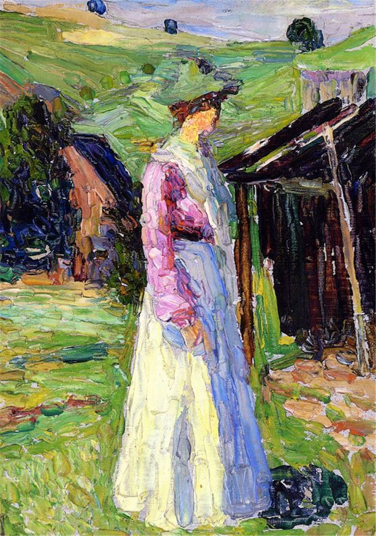 Kochel - Gabriele Munter 1902 Wassily Kandinsky Oil Painting